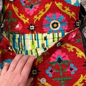 Hippie over shoulder fabric bag Rebekah Scott Brand